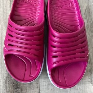 HOKA Ora Recovery Slide 2, Fuchsia Pink Women's 9